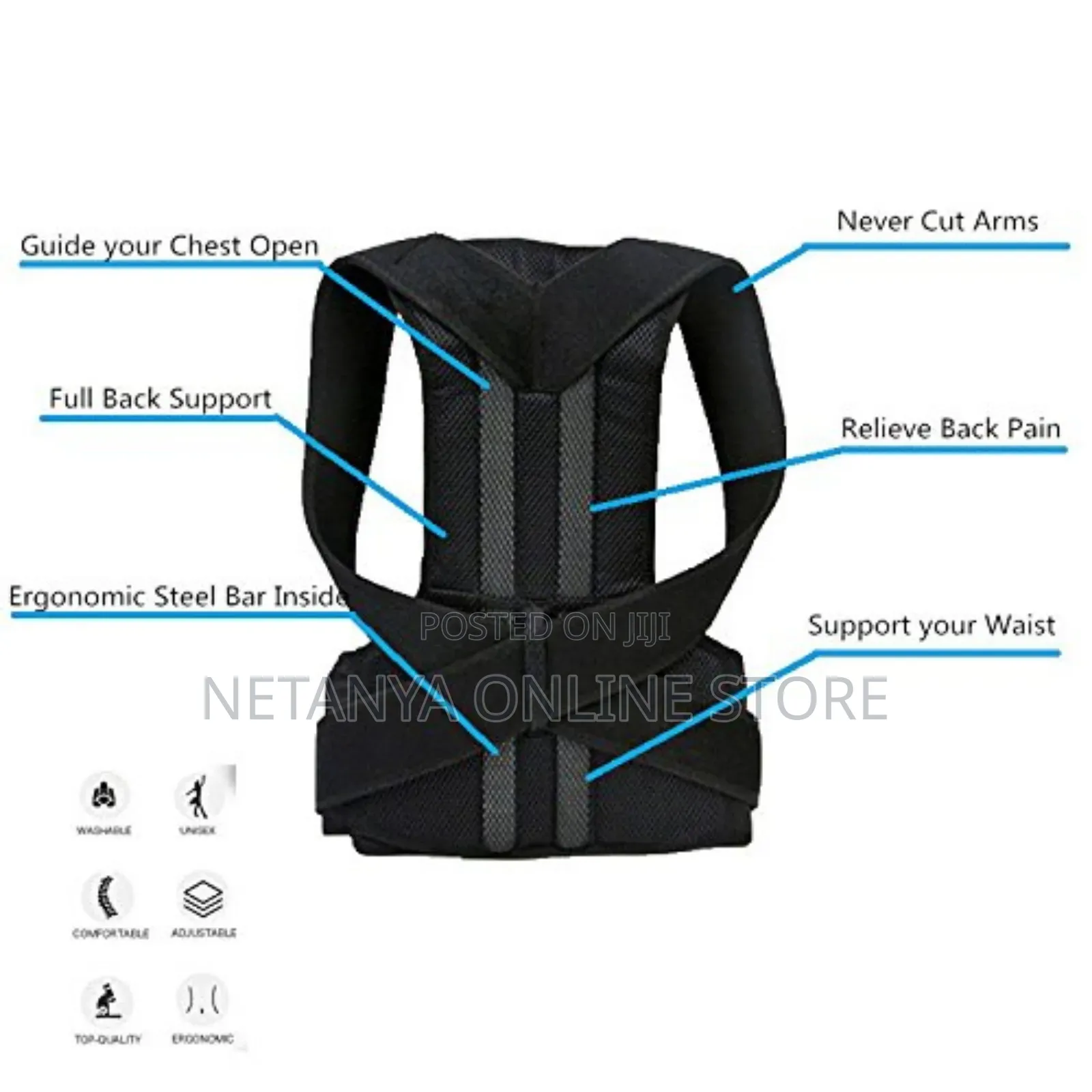 Comfort Posture Corrector and Back Support Brace