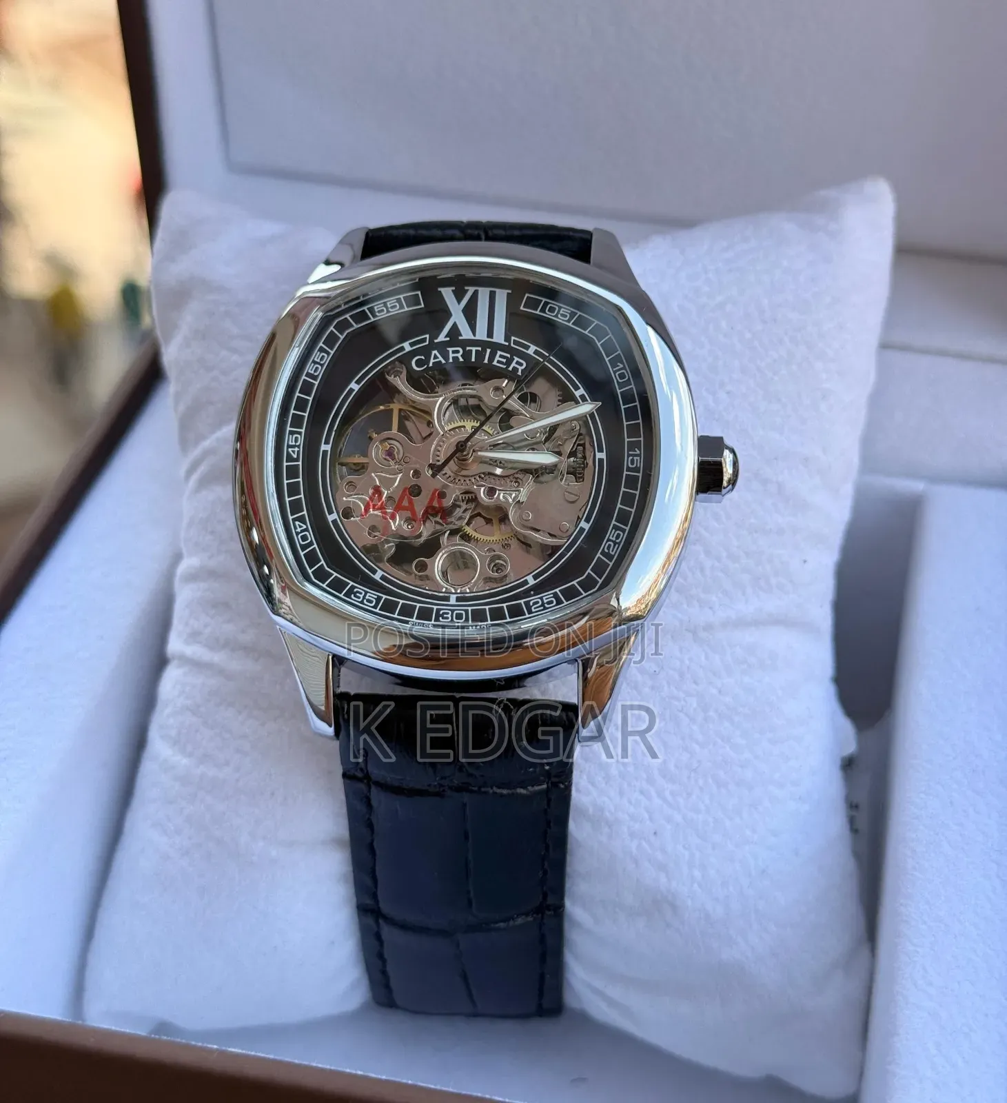 Automatic Mechanical Black Cartier Watch