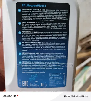 Zf Lifeguard Fluid 8 Automatic Transmission Oil