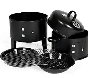 3in1 Charcoal Smoker Steel Upright Bbq Drum