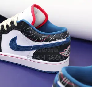 Original Nike Air Jordan 1 Low Se “Industrial Blue Sashiko”