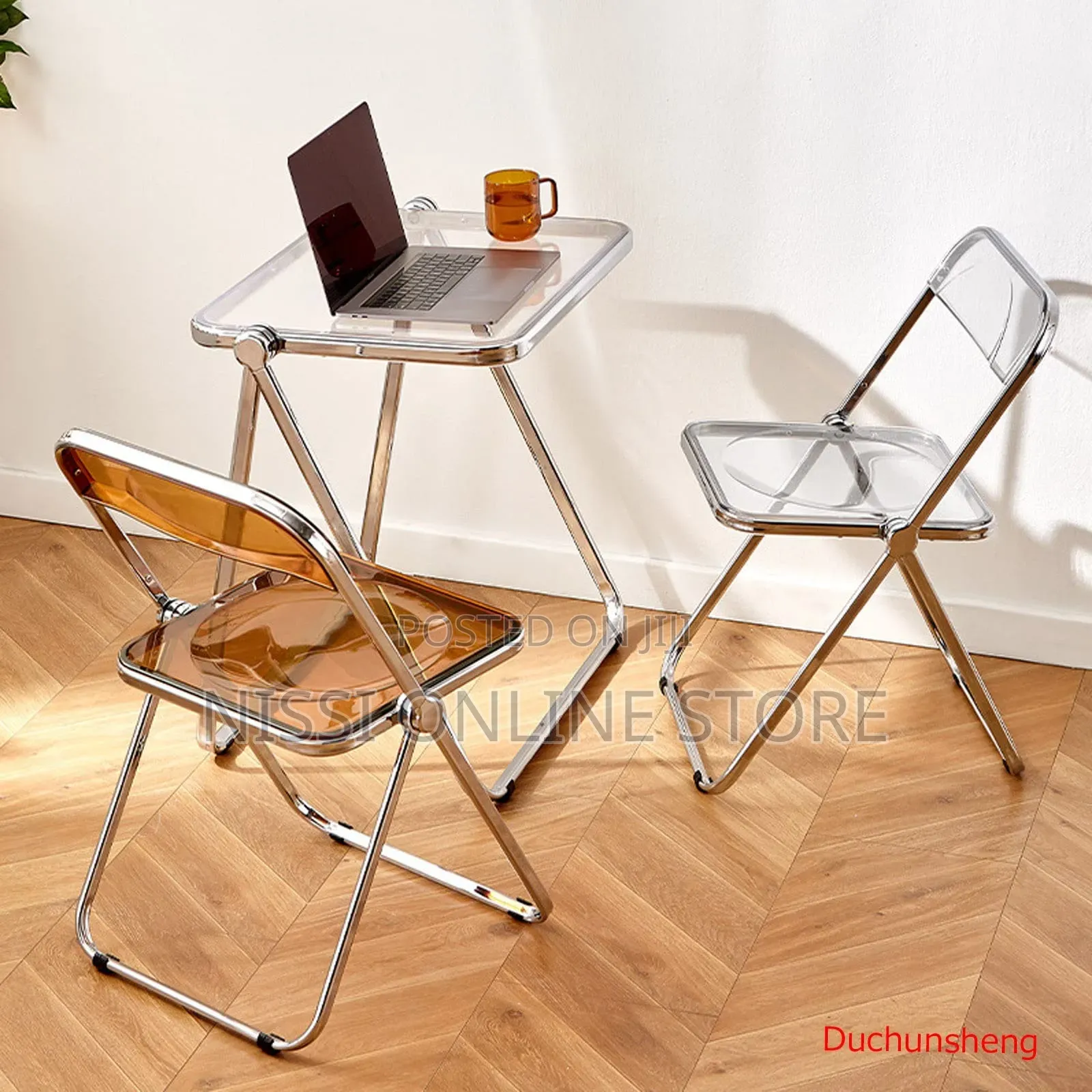 Modern Acrylic Dining Table Set