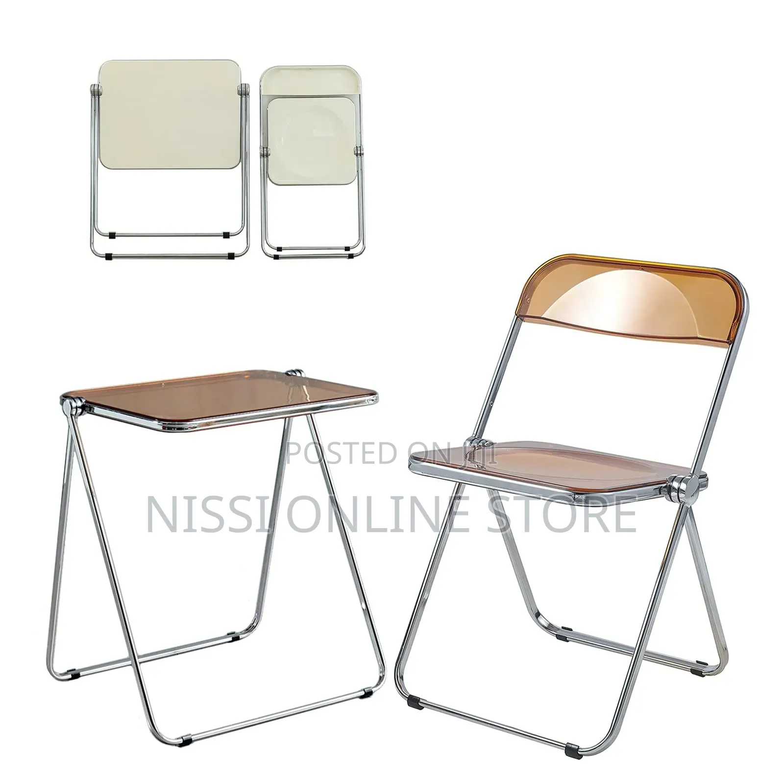 Modern Acrylic Dining Table Set
