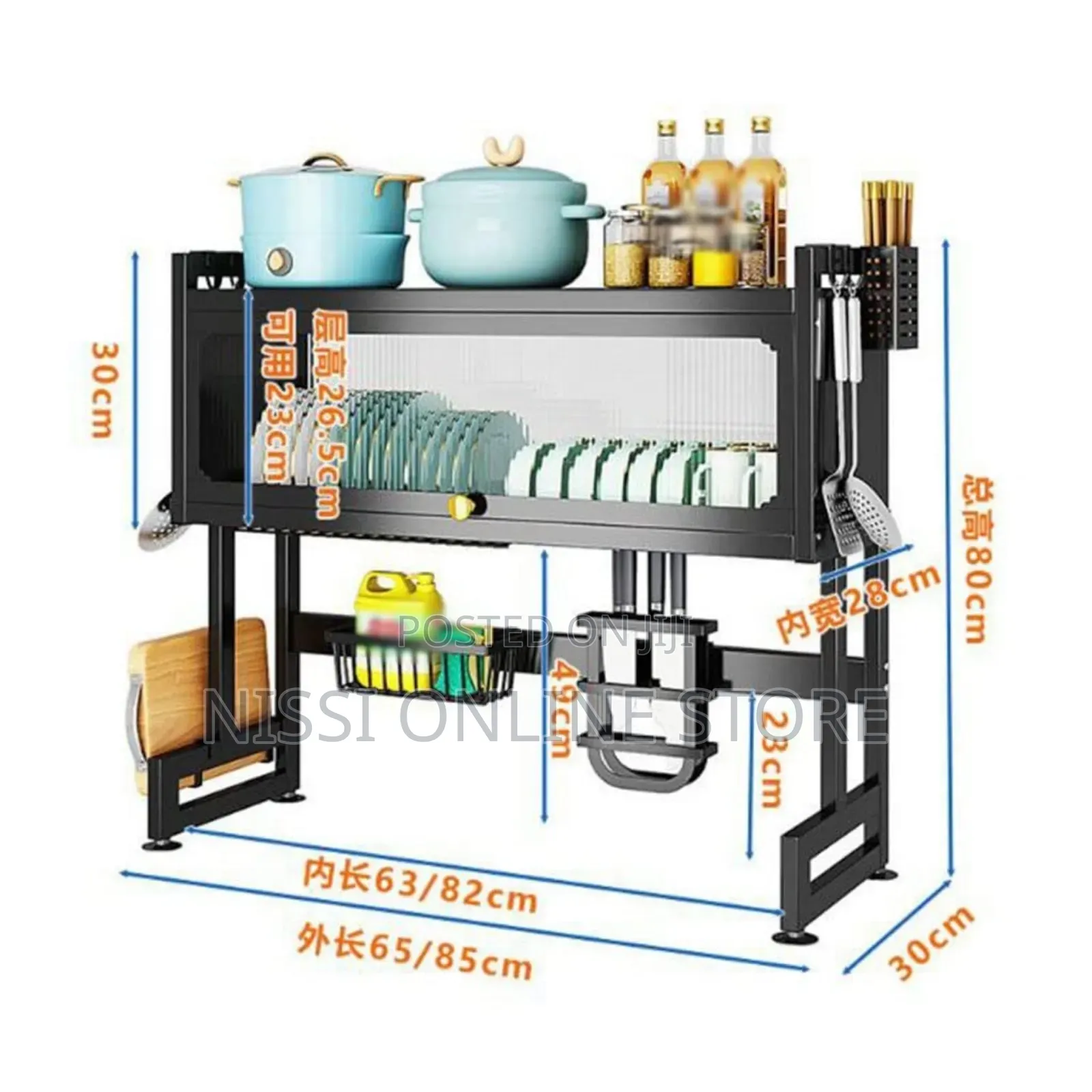 Kitchen Sink Shelf With Cabinet Door