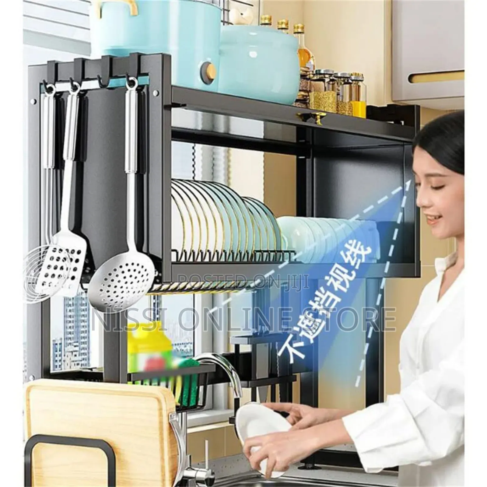 Kitchen Sink Shelf With Cabinet Door