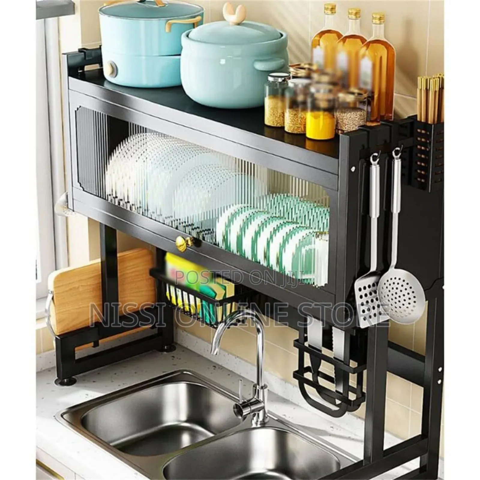 Kitchen Sink Shelf With Cabinet Door
