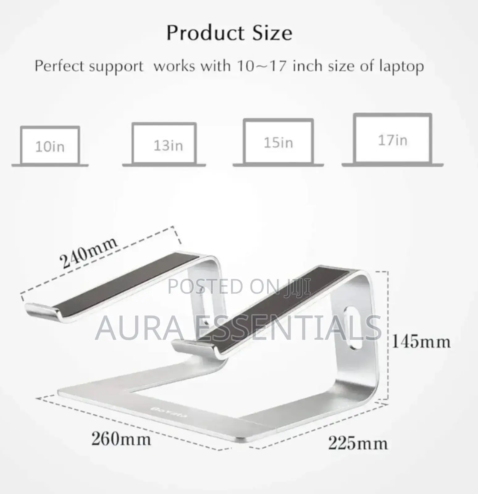 Sturdy Aluminium Laptop Computer Riser