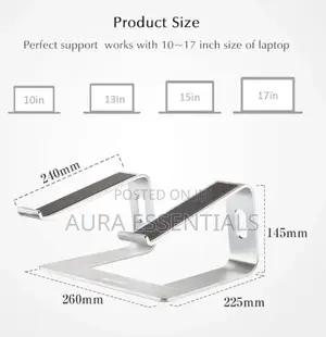 Sturdy Aluminium Laptop Computer Riser