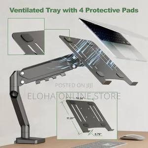2in1 Adjustable Clippable Laptop Holder