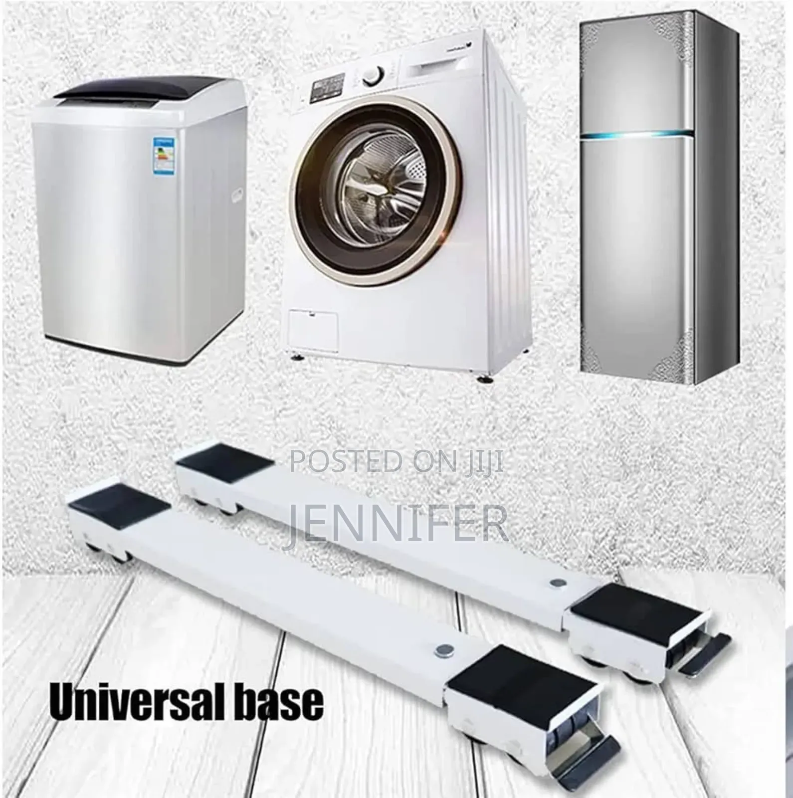 2pcs Universal Adjustmentable Fridge/Washing Machine Stands