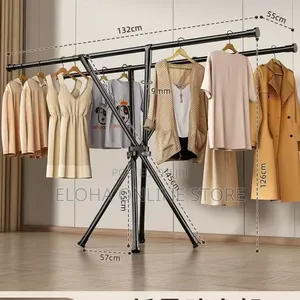 X-Shaped Foldable Clothes Drying Rack