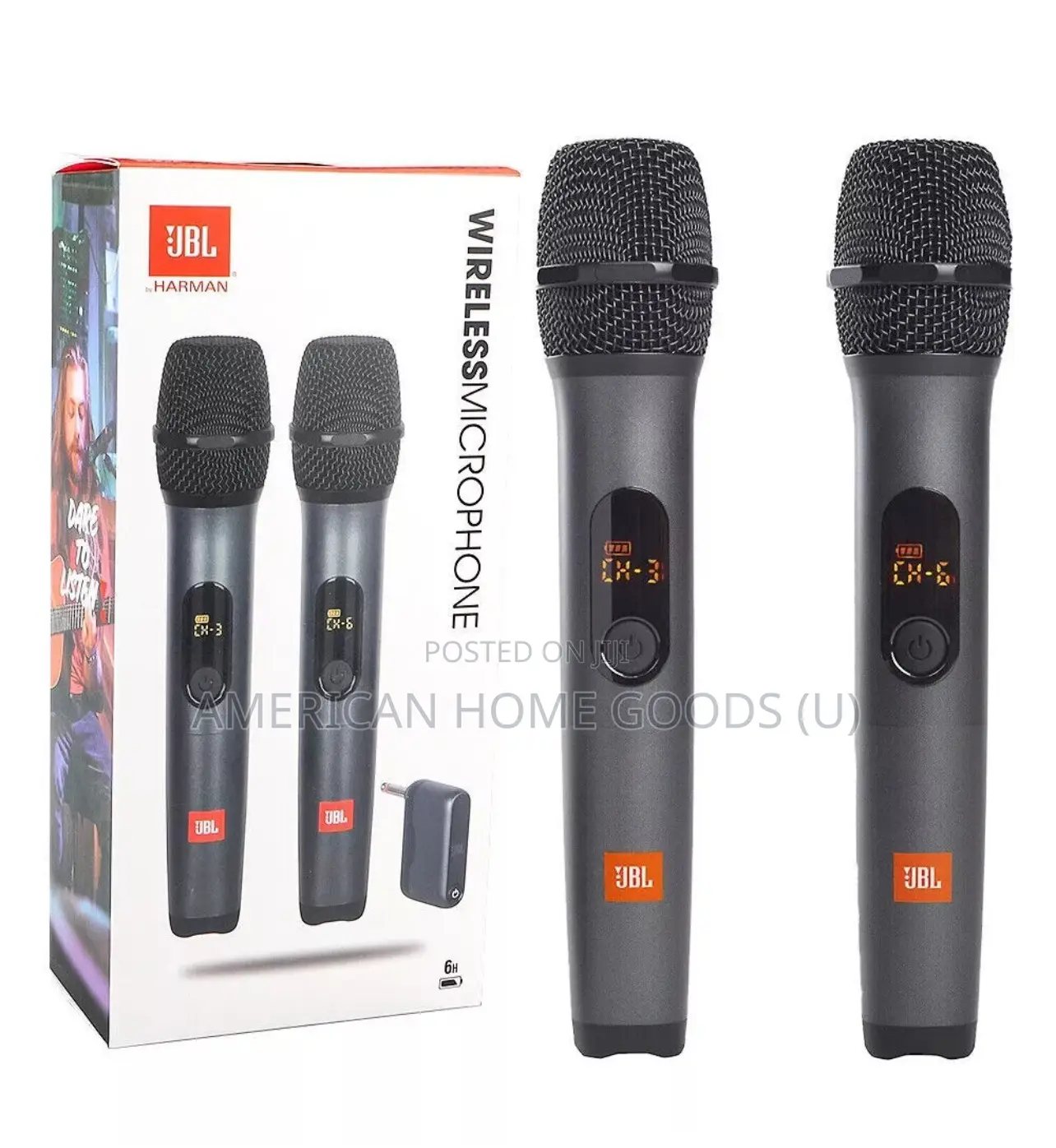 JBL Dual Wireless Microphone System 4 JBL Partybox Speakers