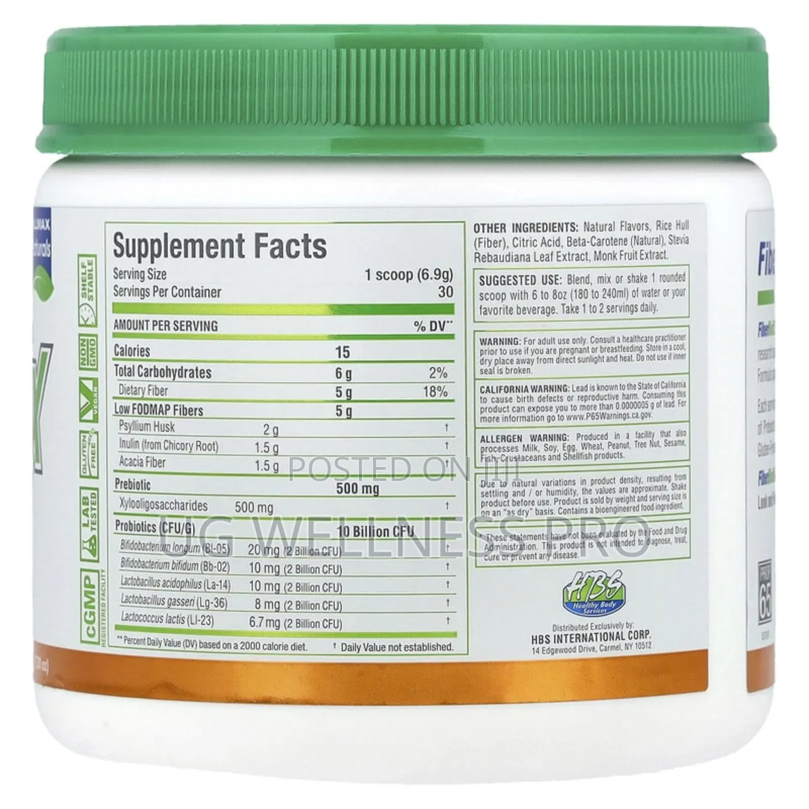 Allmax, Fiberbiotix, Orange 207g for a Healthy Gut