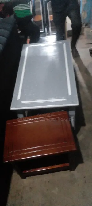 Gray and White Coffee Table