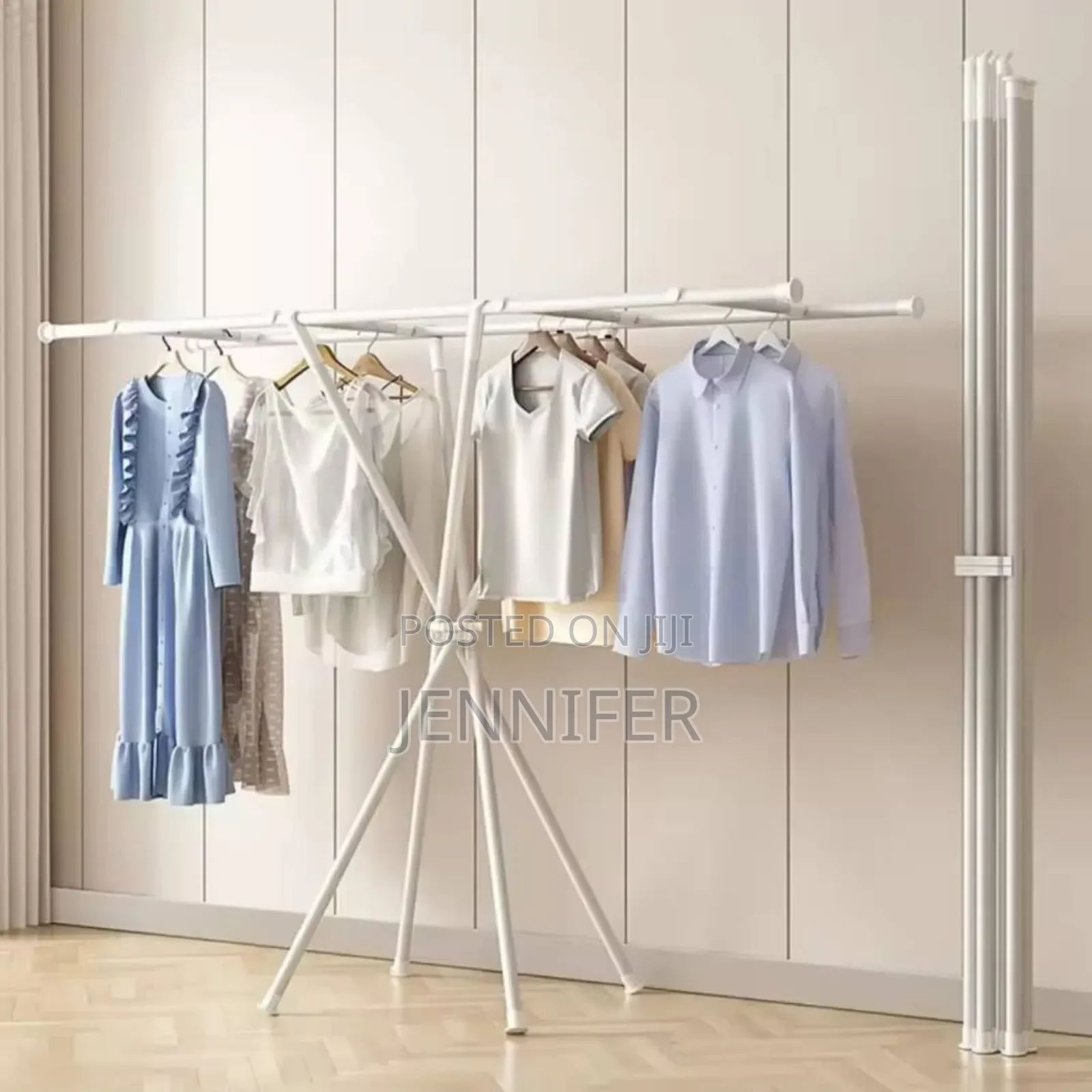X-Shaped Foldable Clothes Drying Rack