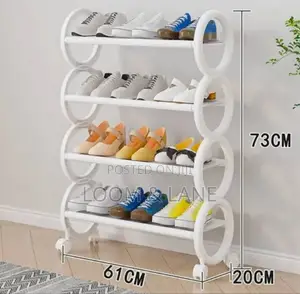 Simple Mult Layer Shoe Rack With Wheels