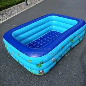 Inflatable Kids' Swimming Pool Colorful Air-Pumped Play Pool