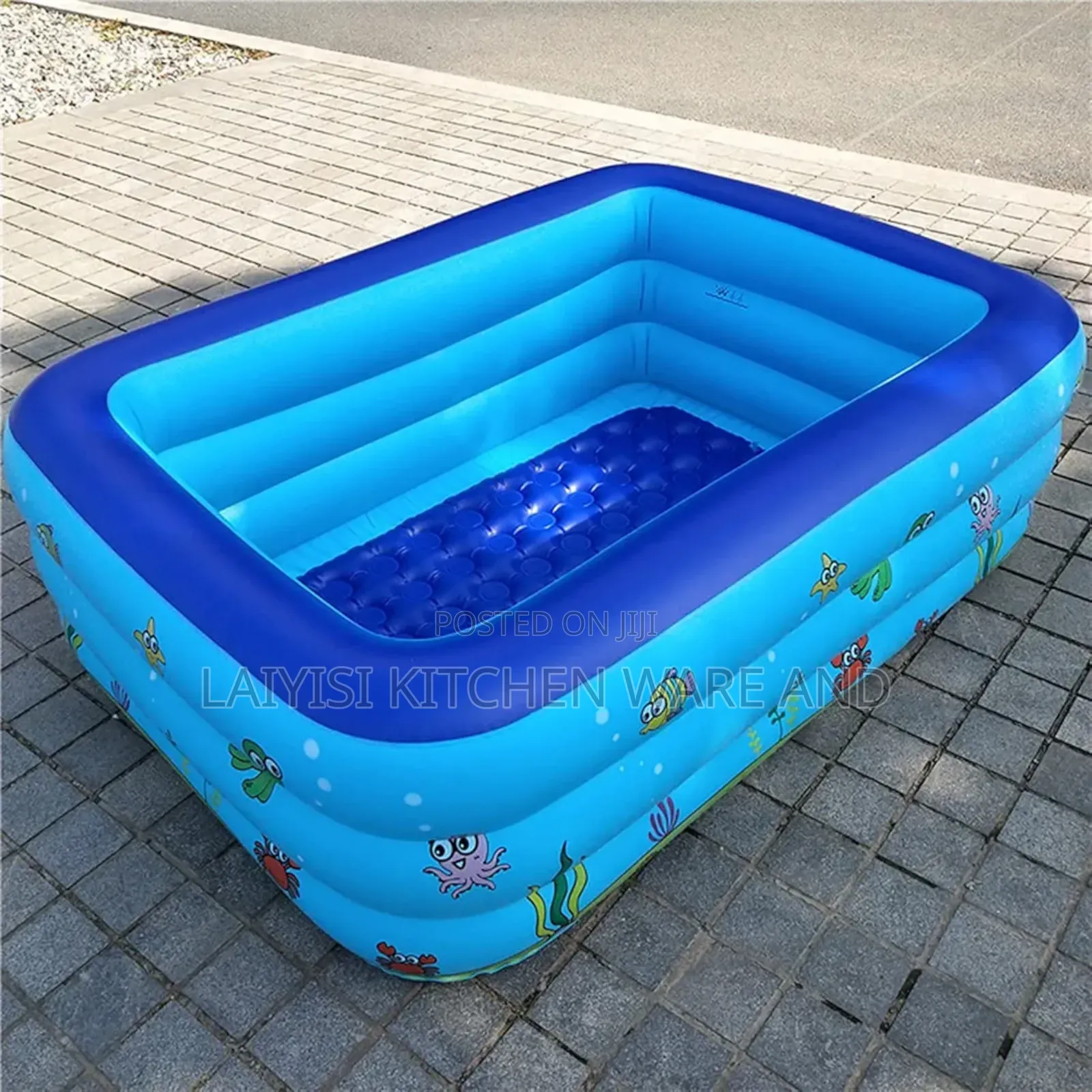 Inflatable Kids' Swimming Pool Colorful Air-Pumped Play Pool