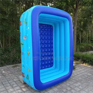 Inflatable Kids' Swimming Pool Colorful Air-Pumped Play Pool