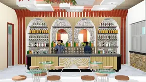 Bar Interiors and Customized Seats