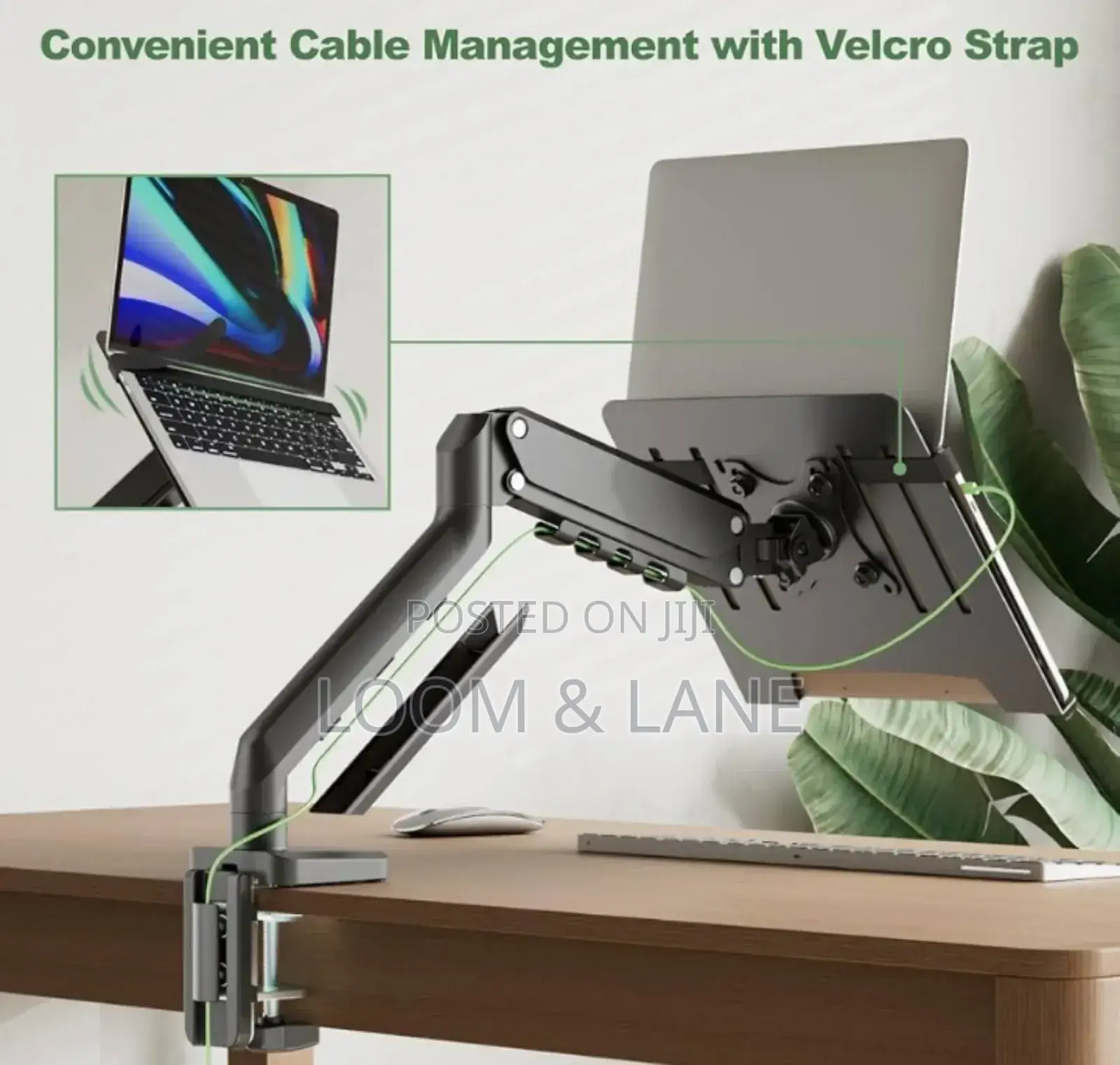 2in1 Adjustable Clippable Laptop Holder