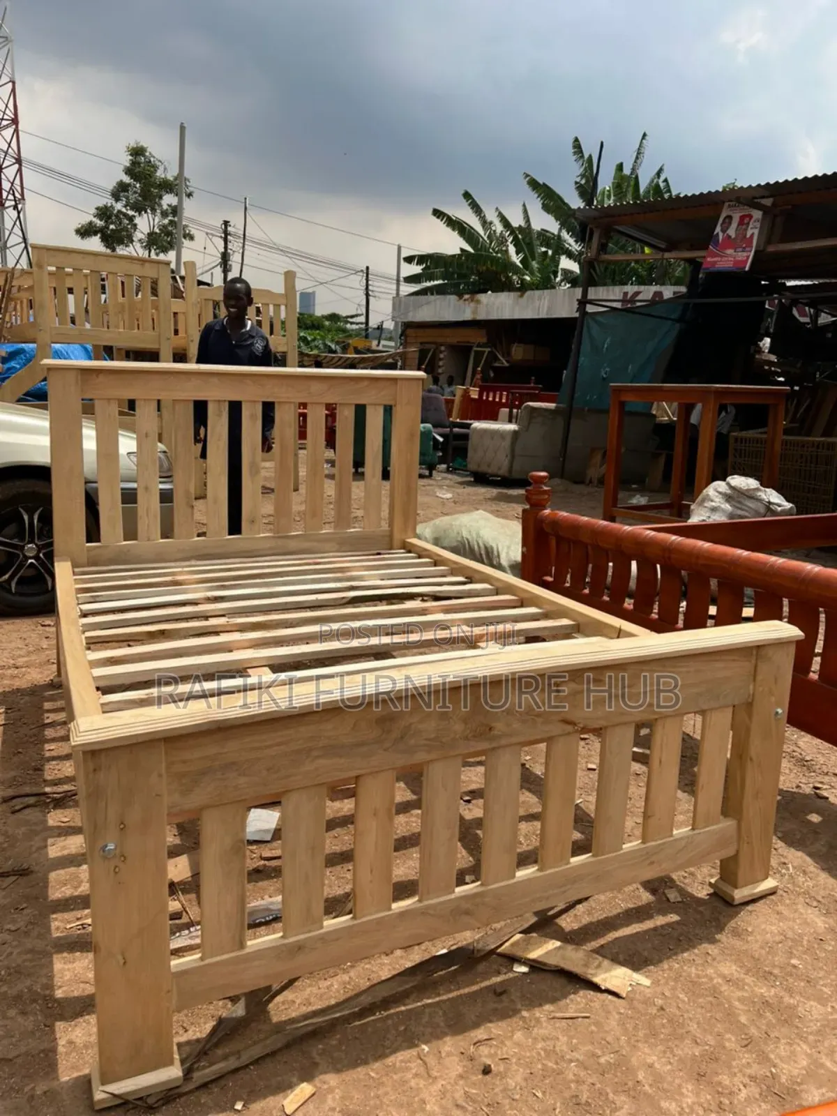 Natural Wooden Bed / 4by6 Bed