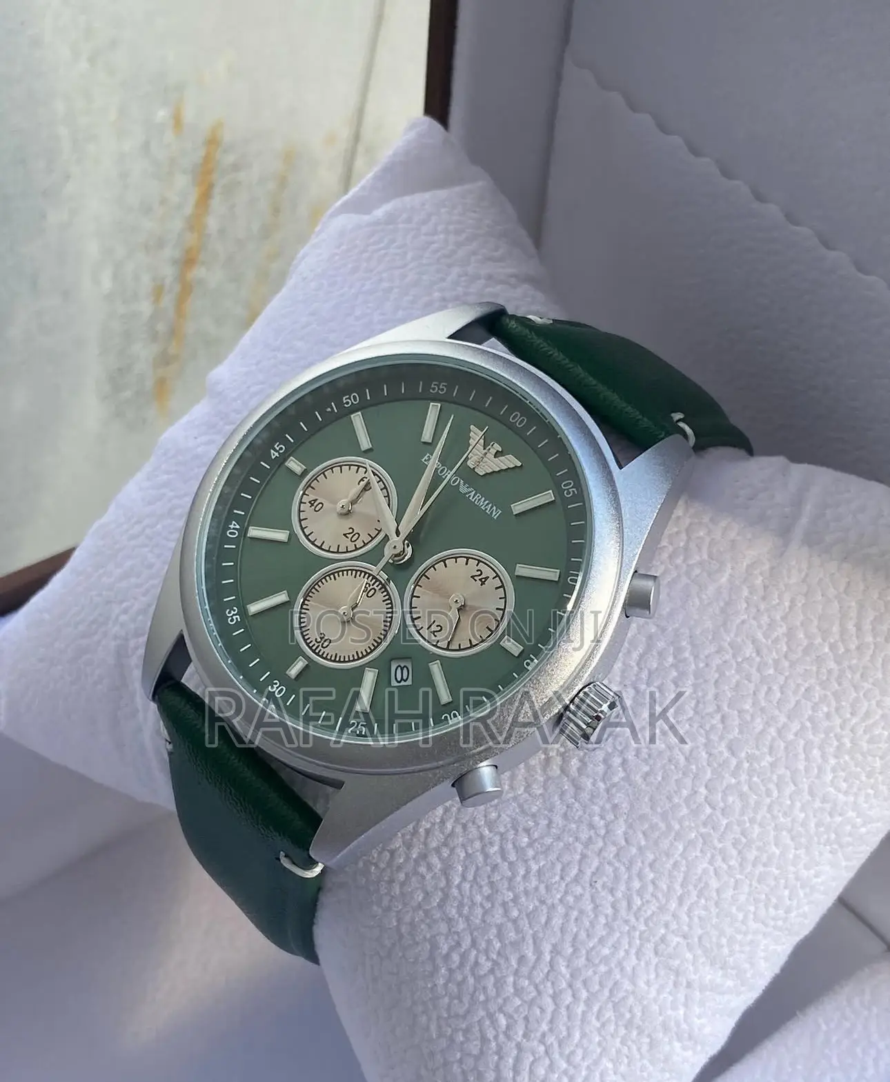 Original Men’S Emporio Armani Leather Watch
