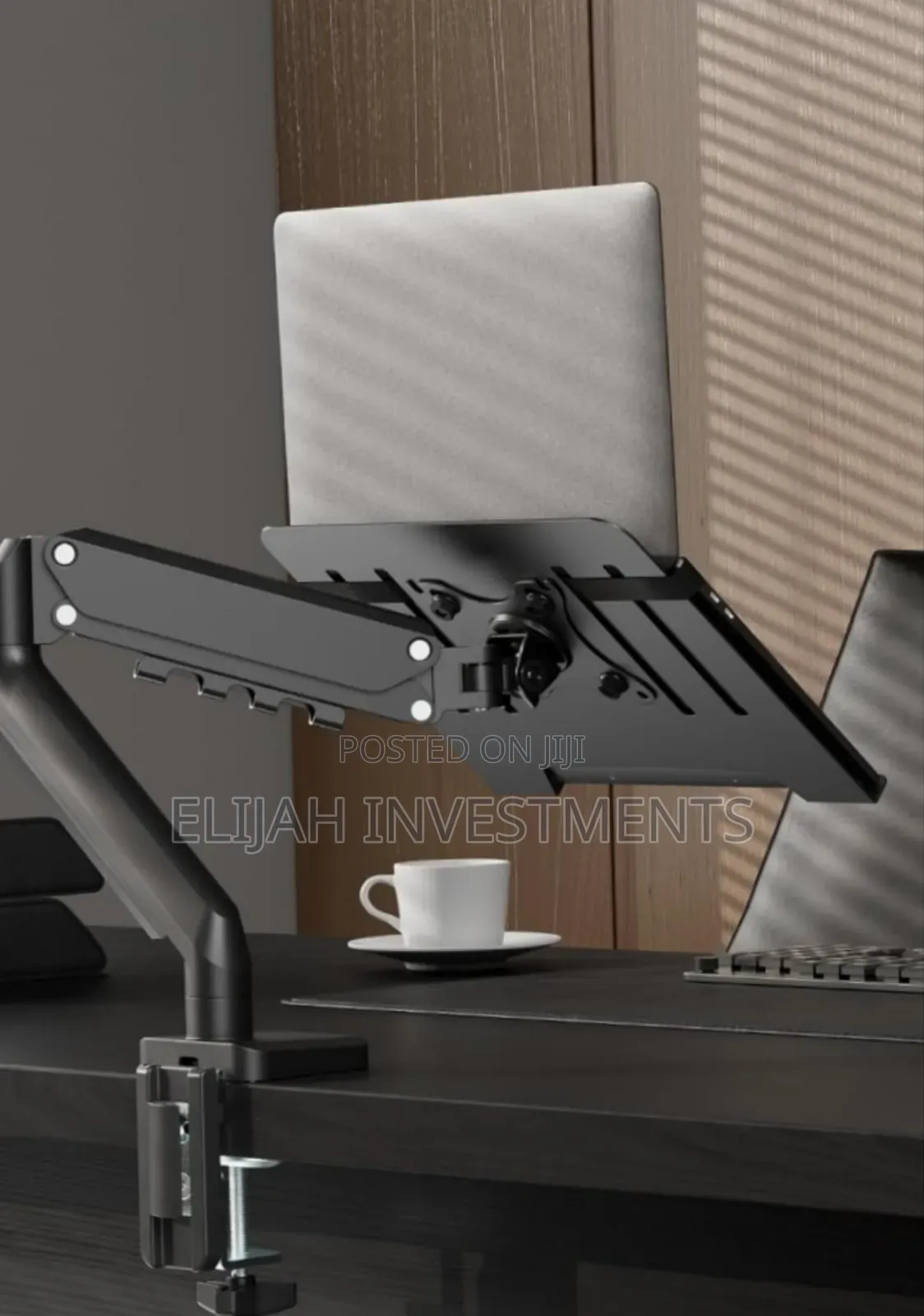 2in1 Adjustable Clippable Laptop Holder