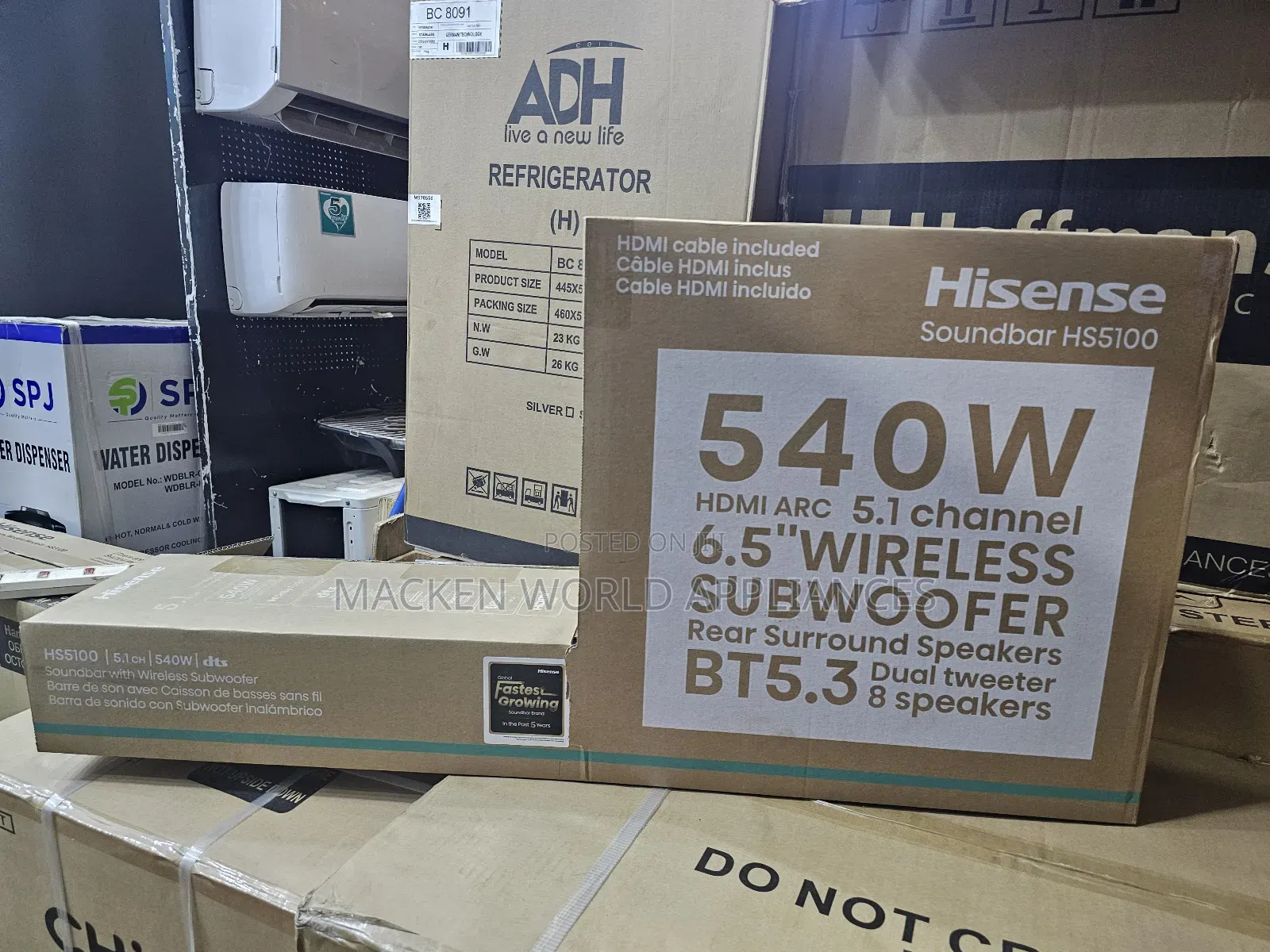 Hisense Sound Bar 540w Brand New
