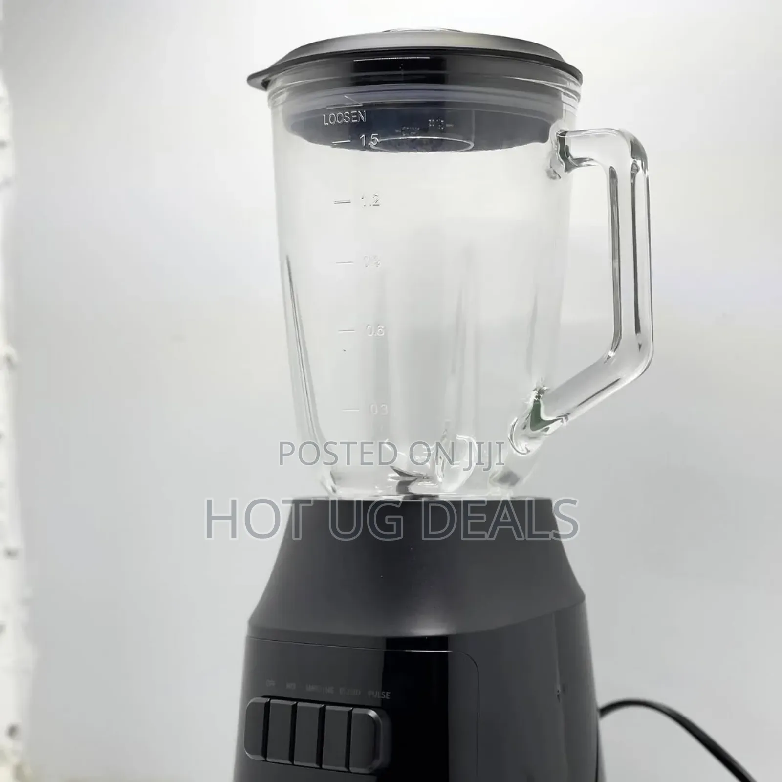 Midea 1.5l Electric Glas Jar Blender- Black