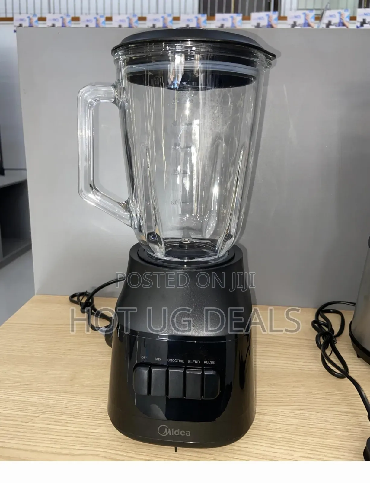 Midea 1.5l Electric Glas Jar Blender- Black