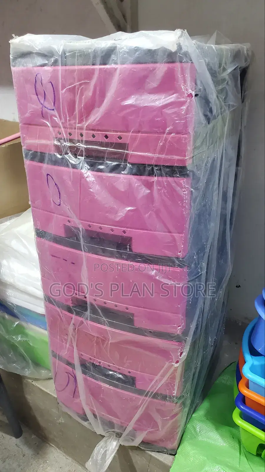 Plastic Cabinet Drawer Trolley