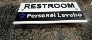 Executive Aluminum Door Labels