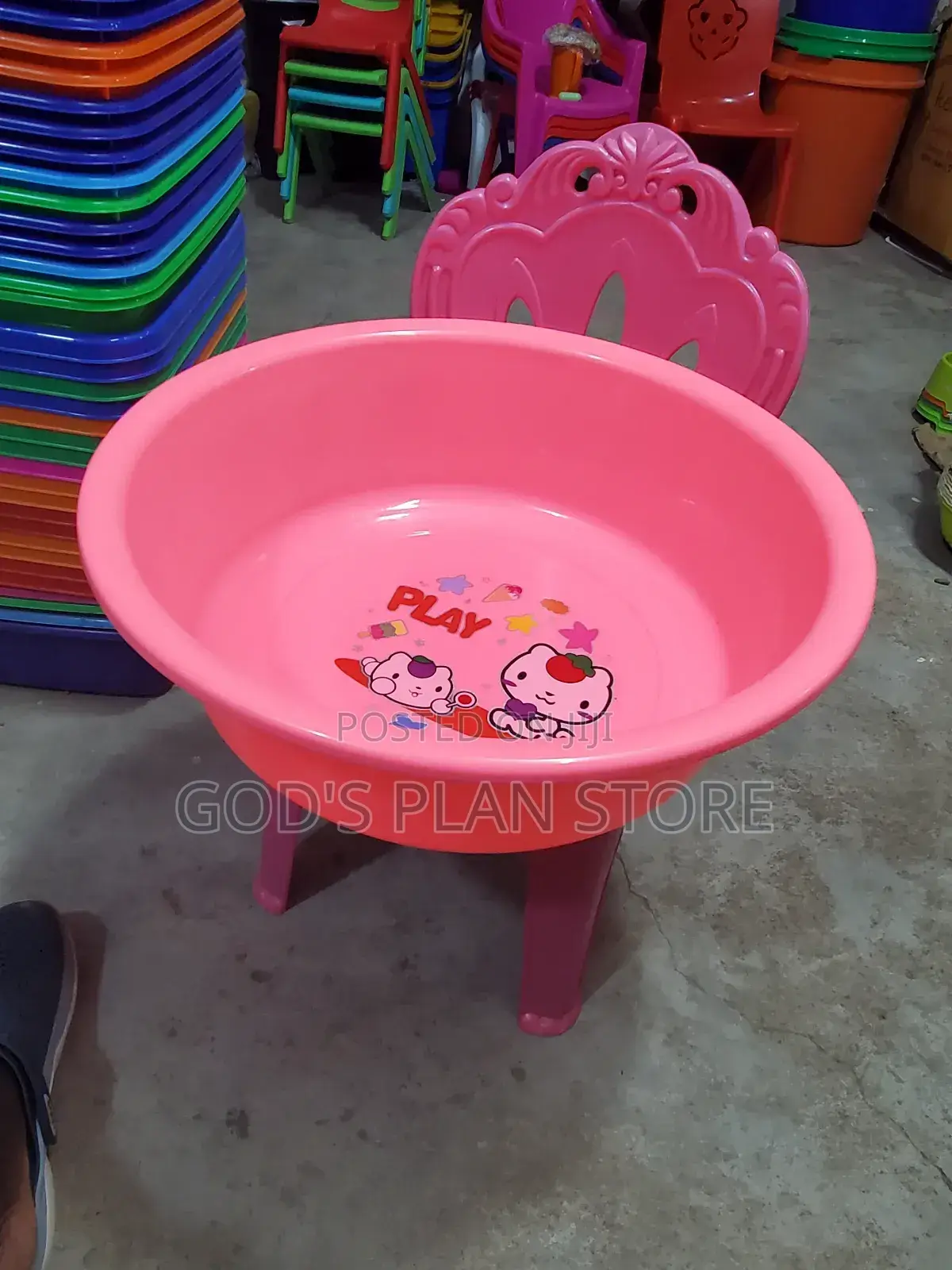 Plastic Baby Basin Round