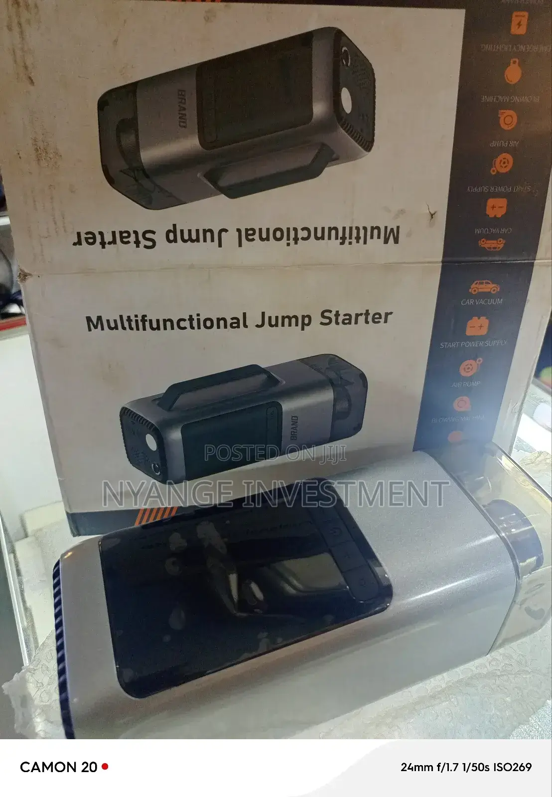 Car Jump Starter Pack. Multifunctional Jump Starter