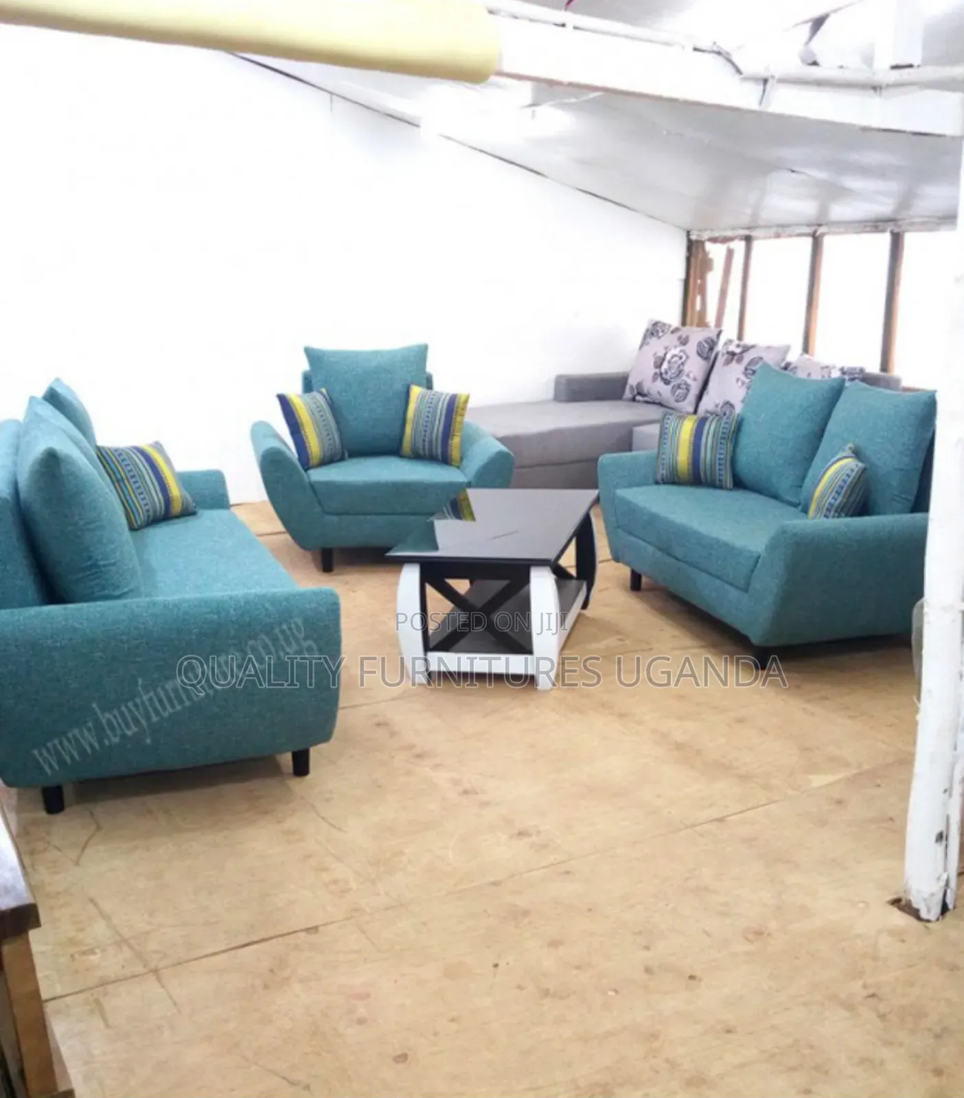 6 Sitter Butterfly Fibre Pillow Sofa Set