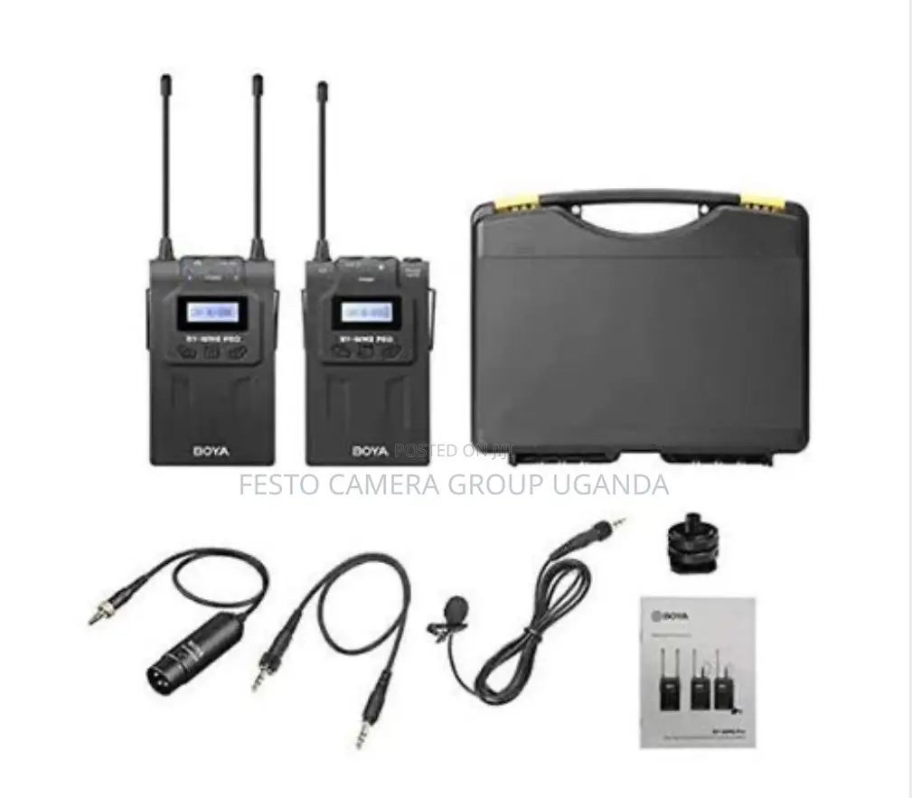Boya By-wm8 Pro- Uhf Dual- Channel Wireless Microphone