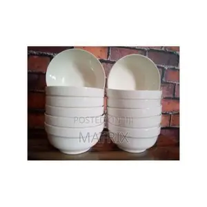 Set of Soup Bowls, 12pieces - White