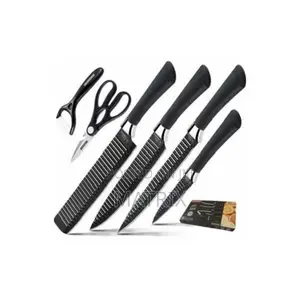 Everich 6pcs Sharp Knives - Black and Silver