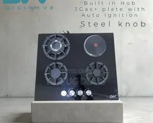 Digiwave 3-burner Gas And 1 Electric Inbuilt Hob Cooker