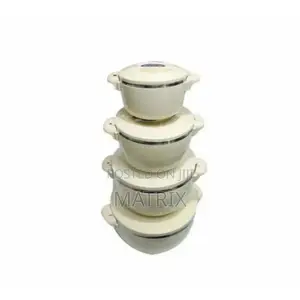4pieces Insulation Dish - Green Cream