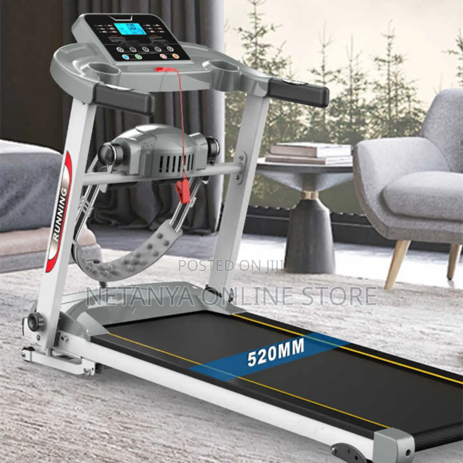 Electric Foldable Treadmill With 3 Height Adjustment