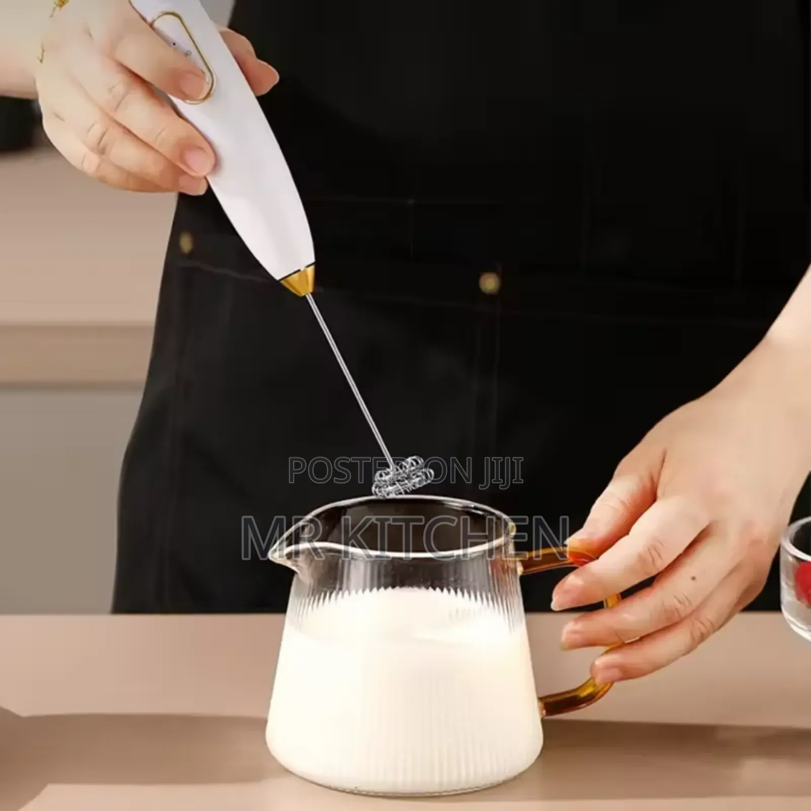 Electric Rechargeable Milk Frother (2 Heads )