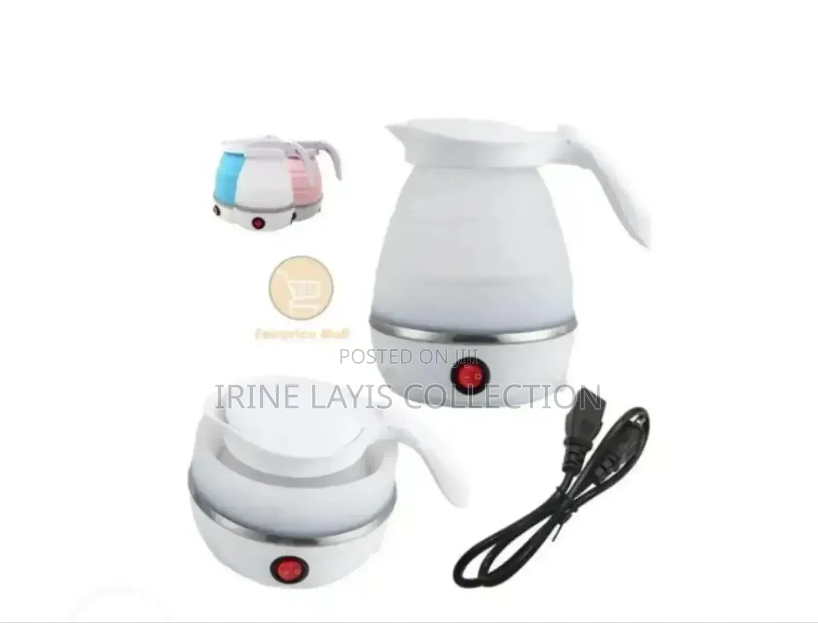 Foldable Portable Silicon Electric Kettle 800ml