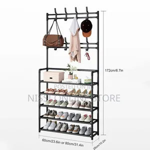 Free Standing Shoes and Coat Rack