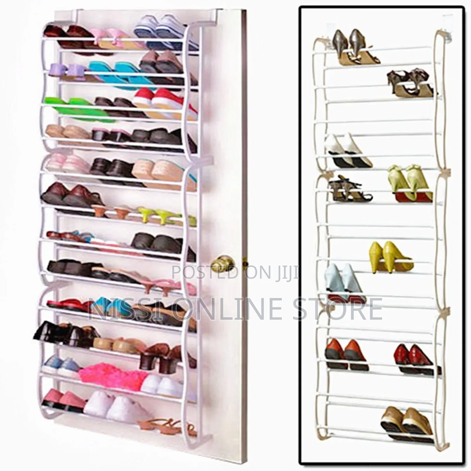 Space Saving Over the Door Shoe Rack