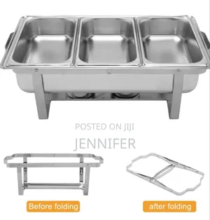Triple Compartments Stainless Steel Chaffing Dishes