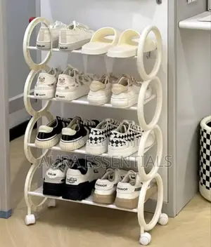 Simple Mult Layer Shoe Rack With Wheels