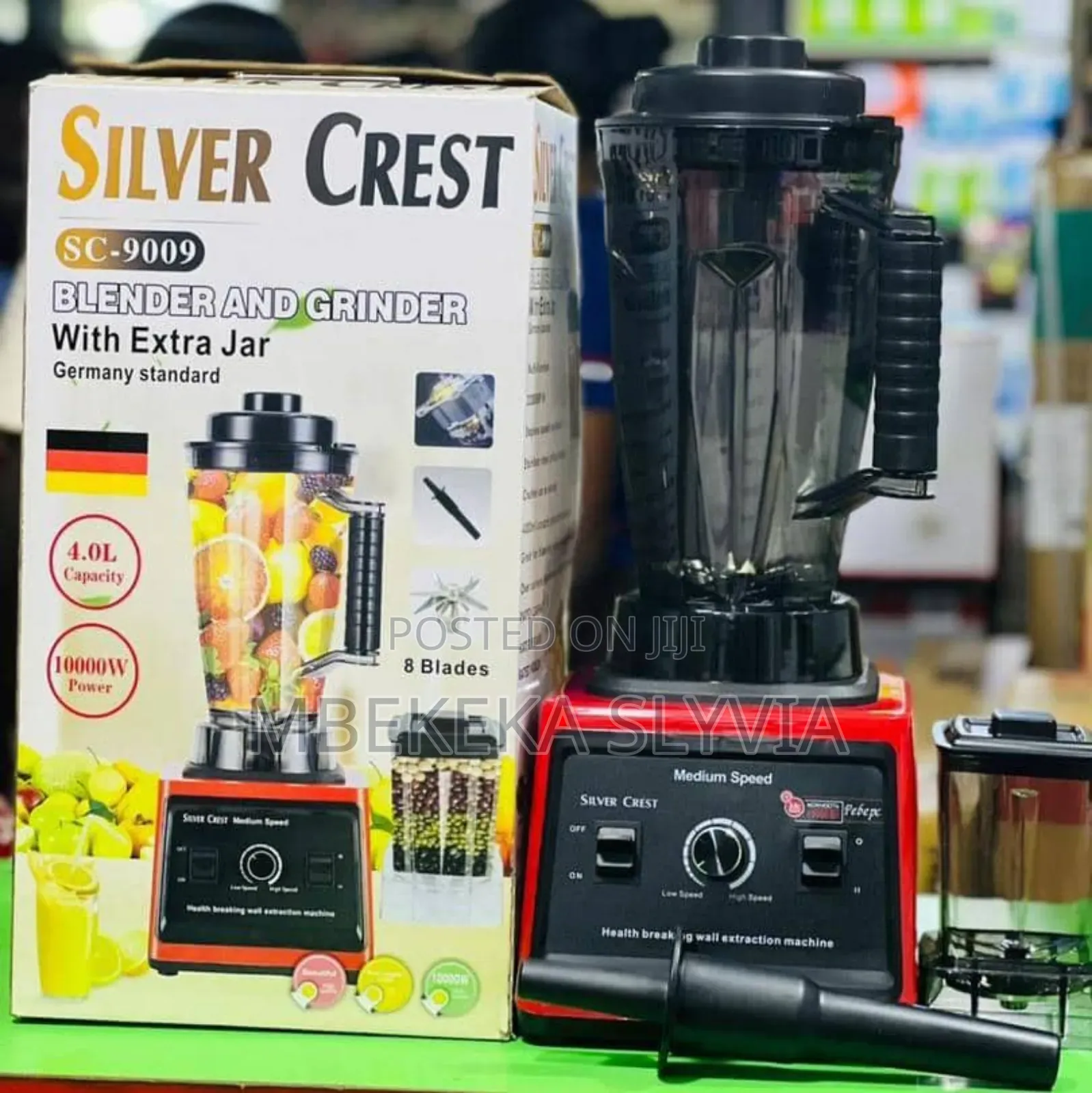 Blender Grinder Extra Jar Sliver Crest Commercial Blender