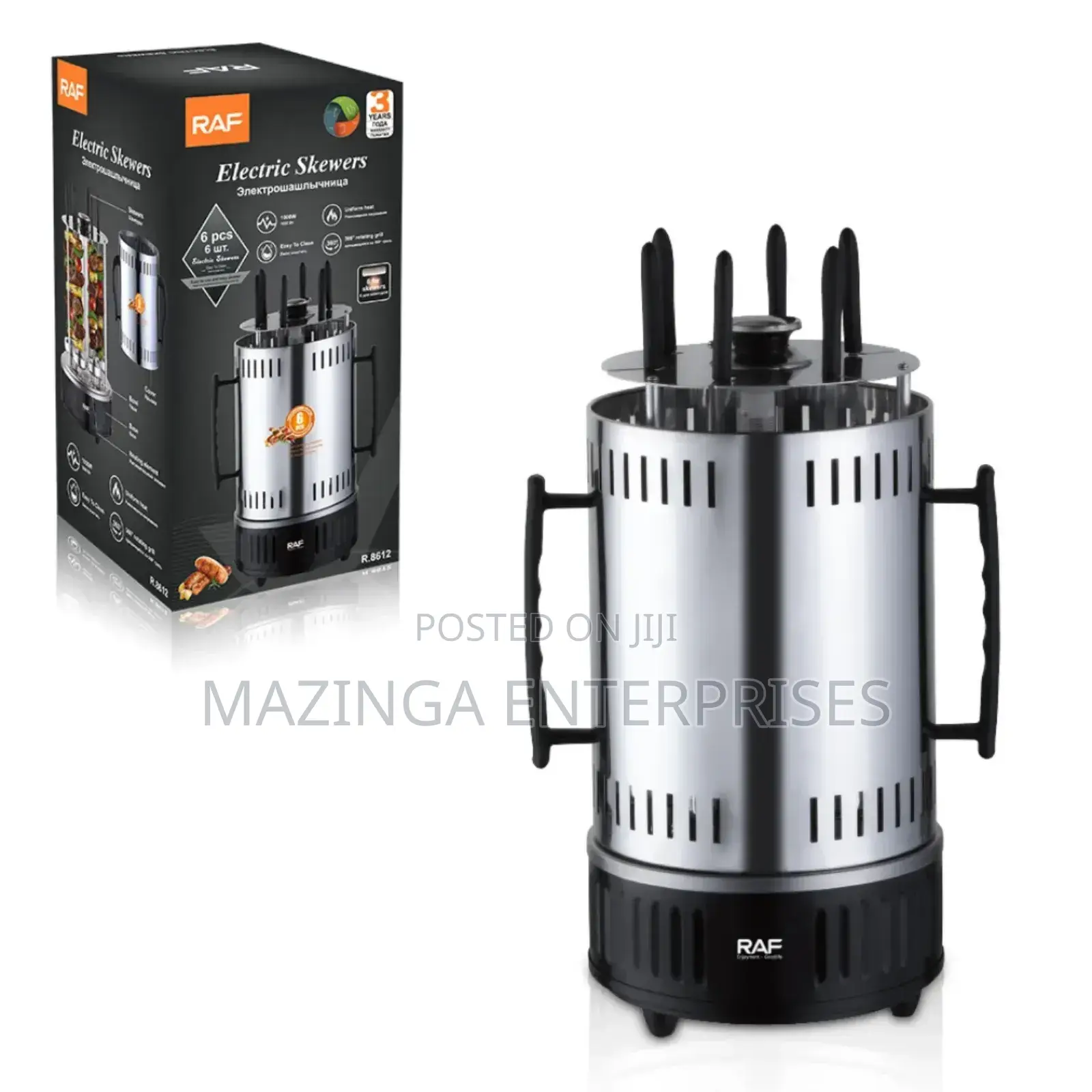 Raf Electric Skewers Contact Grill